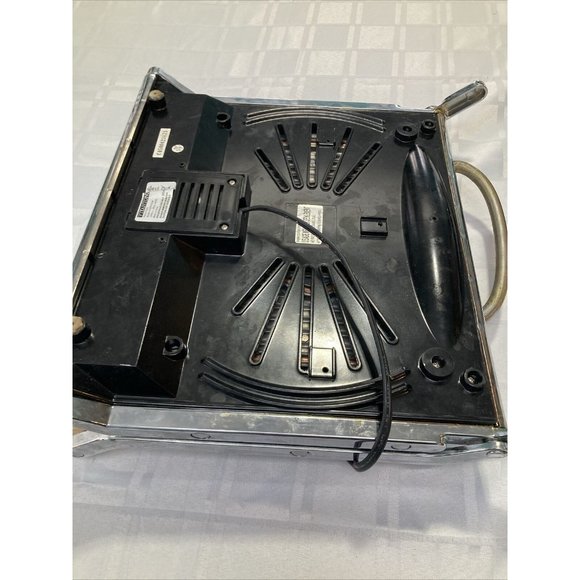 Vitantonio Panini Press Frosted Glass Chrome Wood Handle Grill VTGPN11CAN - Picture 9 of 9